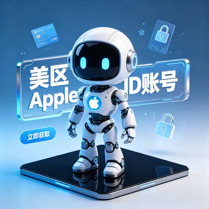 Apple ID 国区与美国 App Store 地区切换指南的科技风主视觉